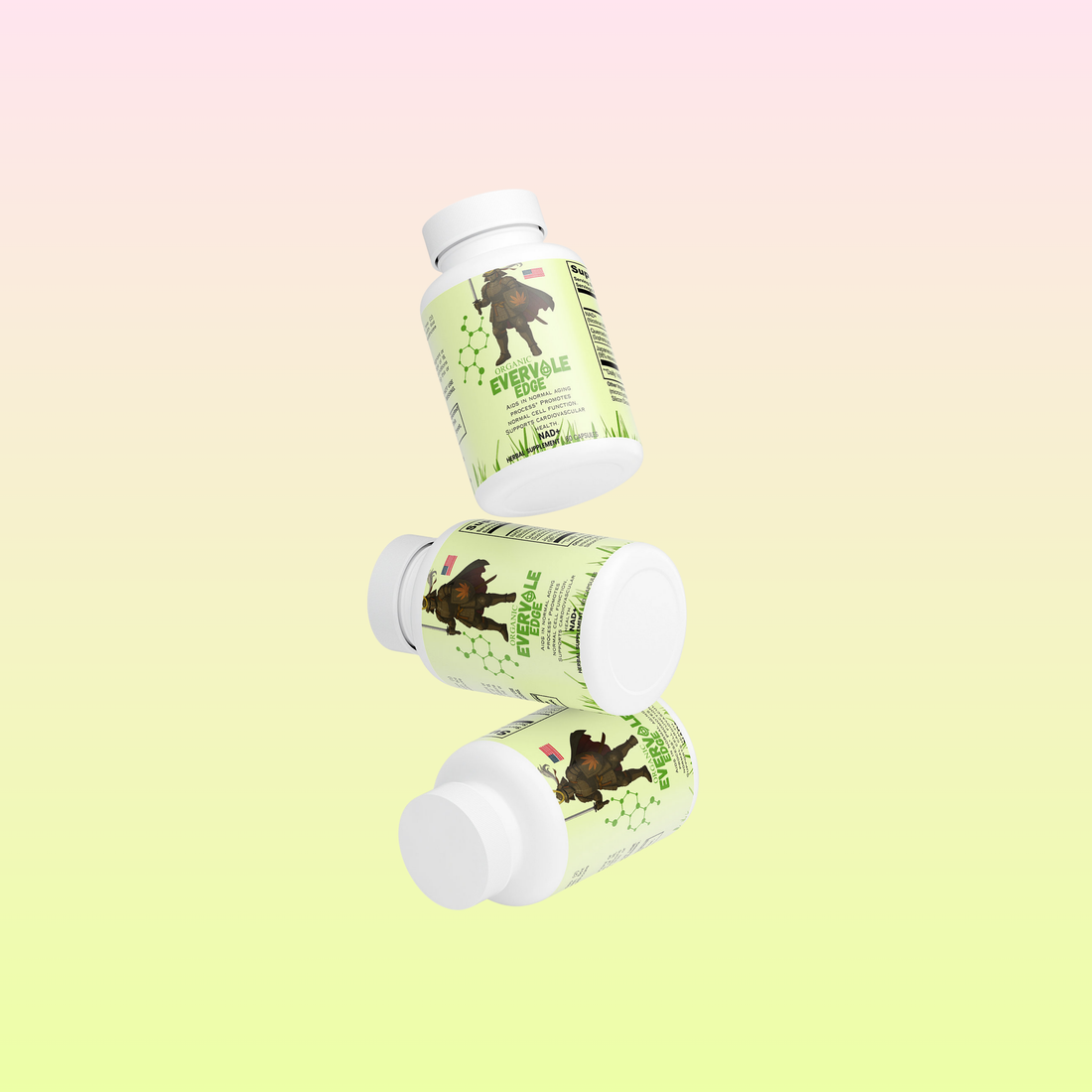 “Evervale Edge NAD+ support for daily energy and cellular repair.”