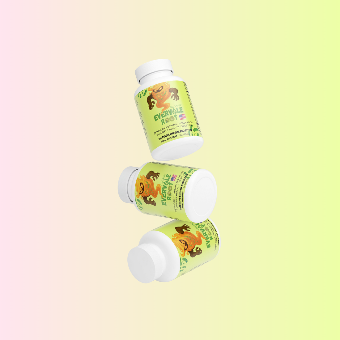 “Evervale Root digestive enzyme support with an everyday meal.”